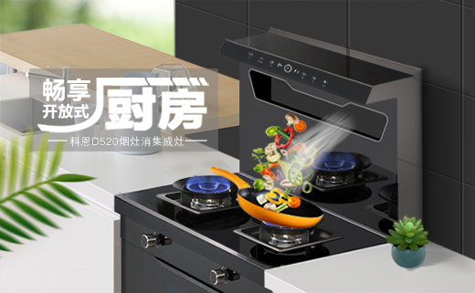 愛她，就要保護她！科恩D520集成灶，給她全方位的守護！